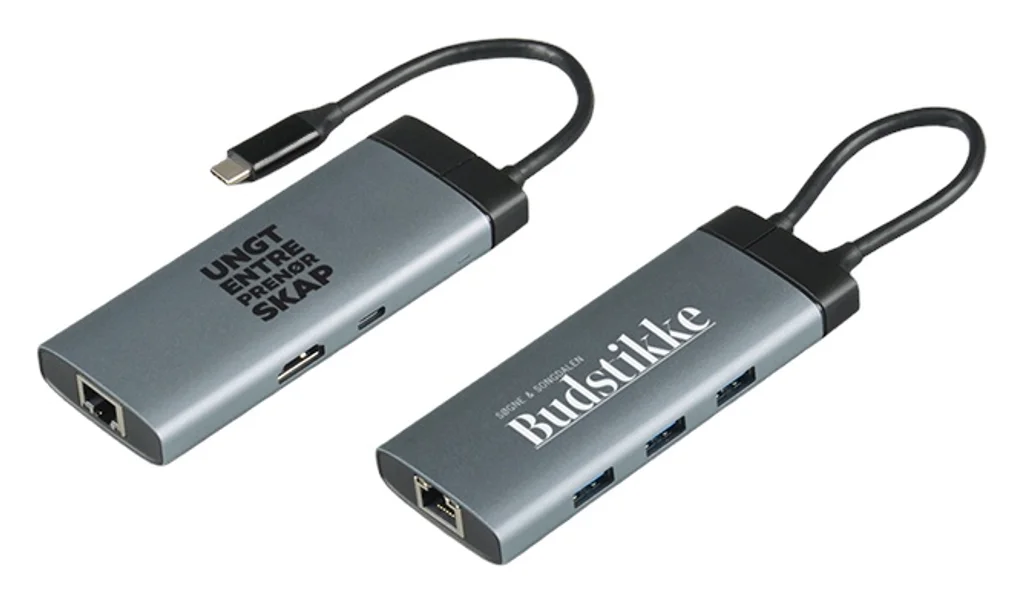 Hovedproduktbilde for 25-47-dra-3897 Peak Resirkulert Aluminium 6-i-1 USB hub