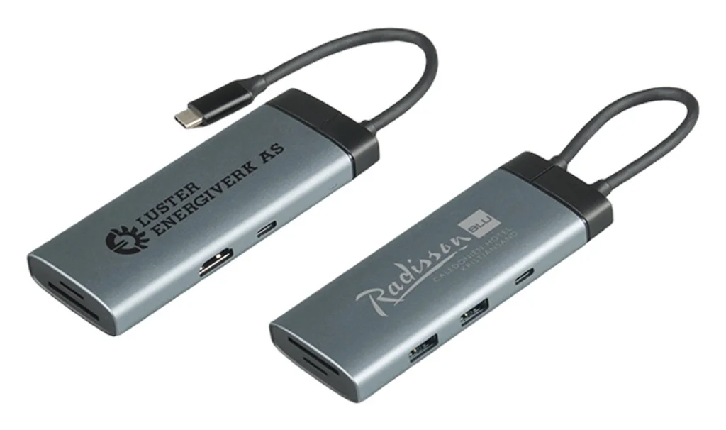 Hovedproduktbilde for 25-47-dra-3898 Cloud Resirkulert Aluminium 7-i-1 USB hub