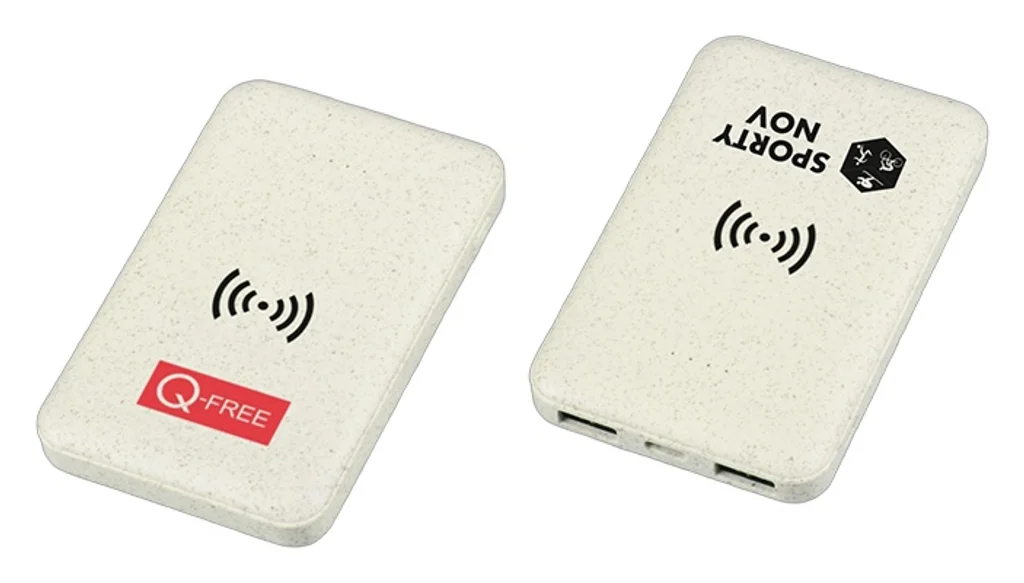 Hovedproduktbilde for 25-47-dra-3902 Scout 5000 mAh Hvetestrå  Trådløs Powerbank