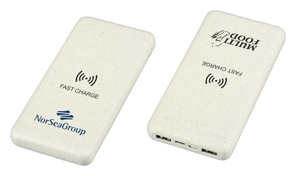 Hovedproduktbilde for 25-47-dra-3904 Summit 10.000 mAh Hvetestrå  Trådløs Powerbank