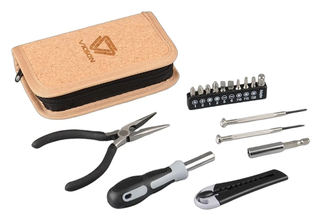 Hovedproduktbilde for 25-47-dra-3974 Martinez 16-i-1 Skrutrekkersett i Korkbag