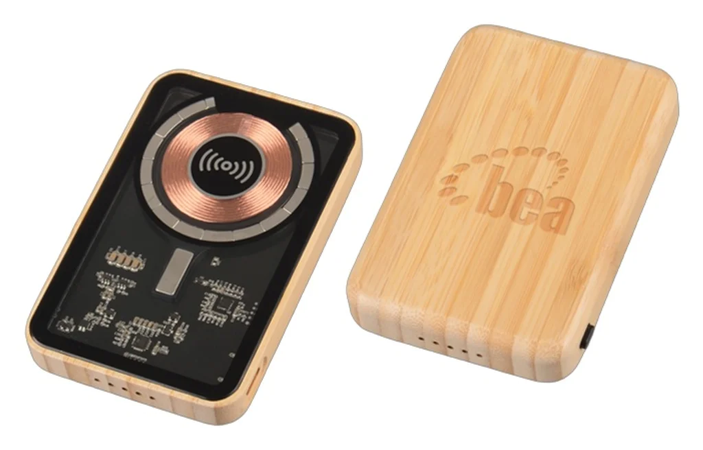 Hovedproduktbilde for 25-47-dra-4147 York Bambus Magnetisk Trådløs Powerbank