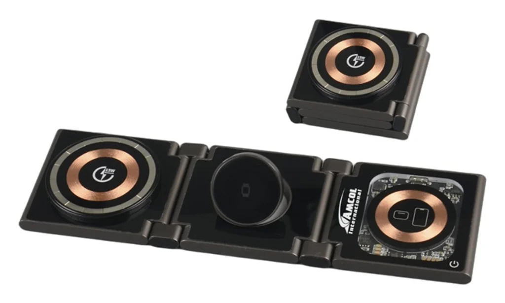 Hovedproduktbilde for 25-47-dra-4225 Phoenix 4-i-1 15W Trådløs Ladeplate med RGB Lys