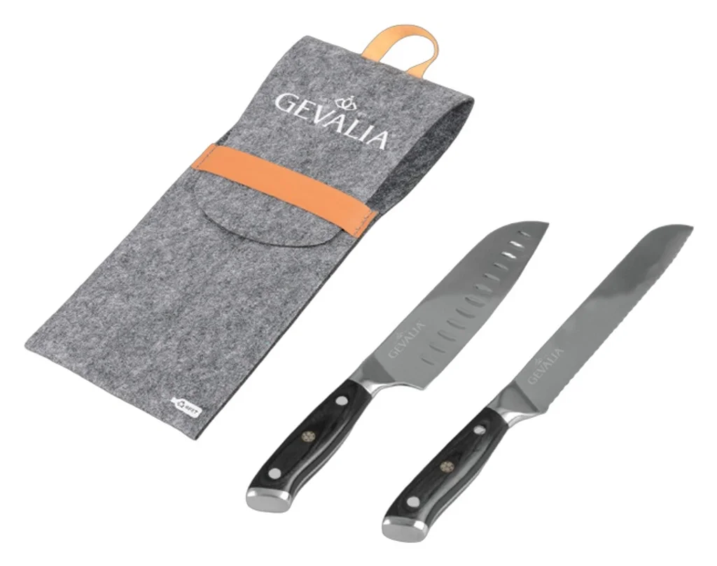 Hovedproduktbilde for 25-47-dra-4260 Chefs RPET Filt Sett med Santoku & Brødkniv