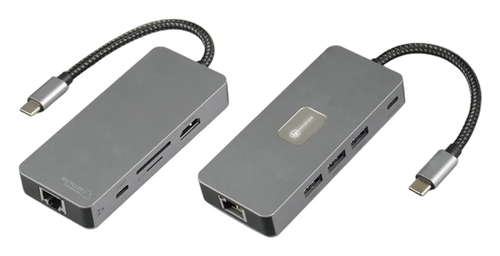 Hovedproduktbilde for 25-47-dra-4295 Mistral Resirkulert Aluminium 9-i-1 USB hub