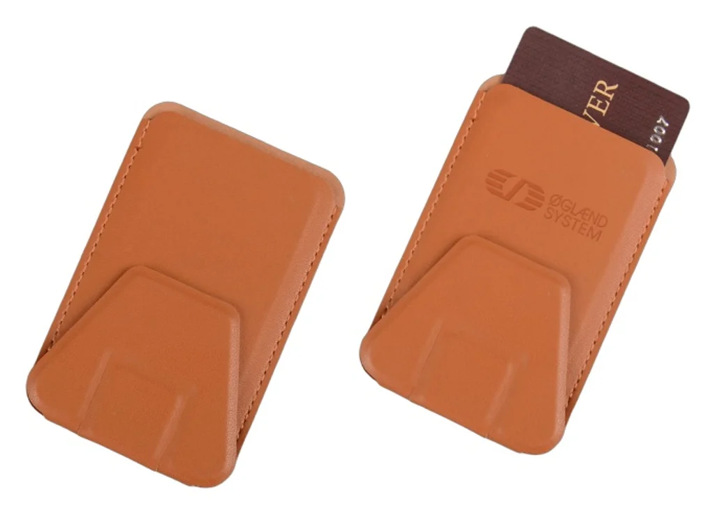 Hovedproduktbilde for 25-47-dra-4310 Bratis PU-skinn RFID Kortholder med Telefonstativ