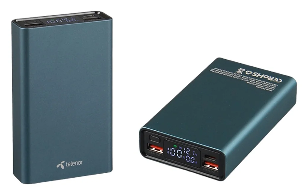 Hovedproduktbilde for 25-47-dra-4326 Eisenstadt 15.000 mAh Resirkulert Aluminium  Powerbank