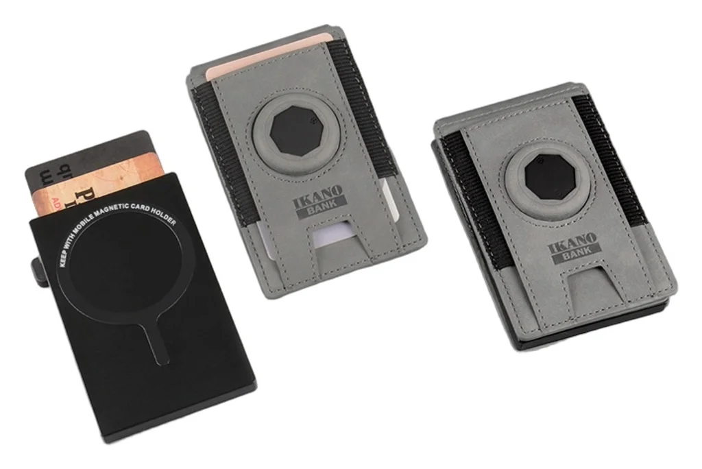 Hovedproduktbilde for 25-47-dra-4377 Feborg RFID Resirkulert Aluminium og PU Kortholder med Sporing