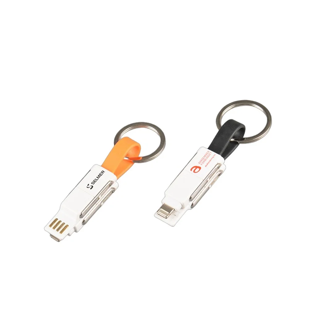 Hovedproduktbilde for 25-47-dra-6004 Nyeøy 6-i-1 Magnetisk Ladekabel med Nøkkelring