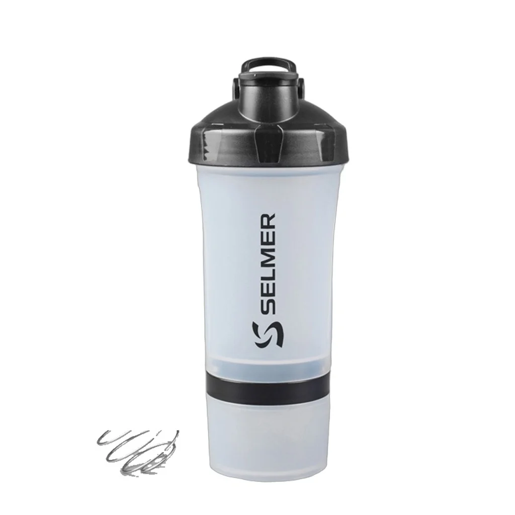 Hovedproduktbilde for 25-47-drb-4995-b Fitness 550 ml Proteinshaker med Pulverholder