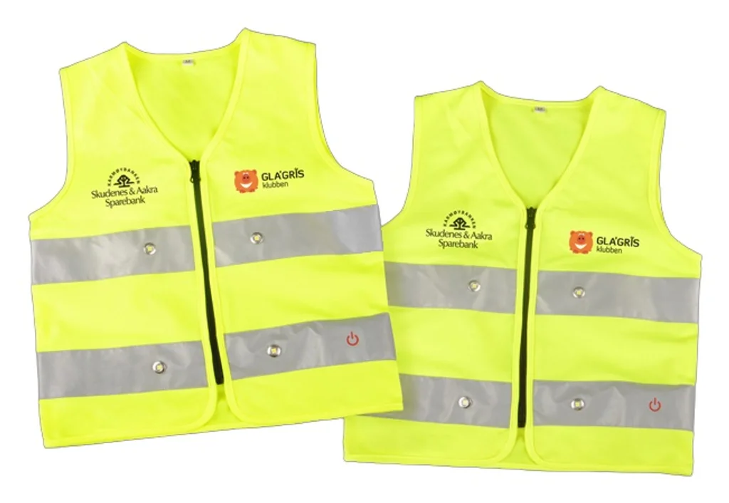 Hovedproduktbilde for 25-47-drb-5109 Vimmerby Reflekssvest for Barn med LED-lys