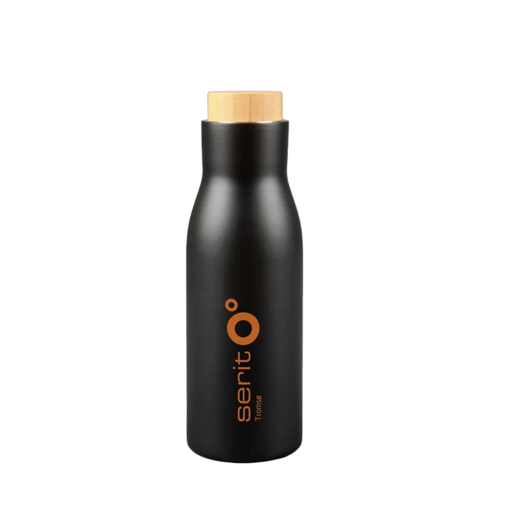 Hovedproduktbilde for 25-47-drb-5246-b Furufjord 500 ml Rustfritt Stål Termoflaske med Bambuslokk