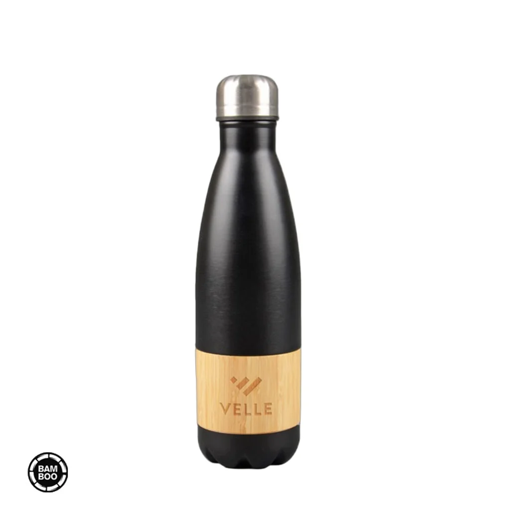 Hovedproduktbilde for 25-47-drb-5291-b Buely 500 ml Rustfritt Stål med Bambusgrep Termoflaske