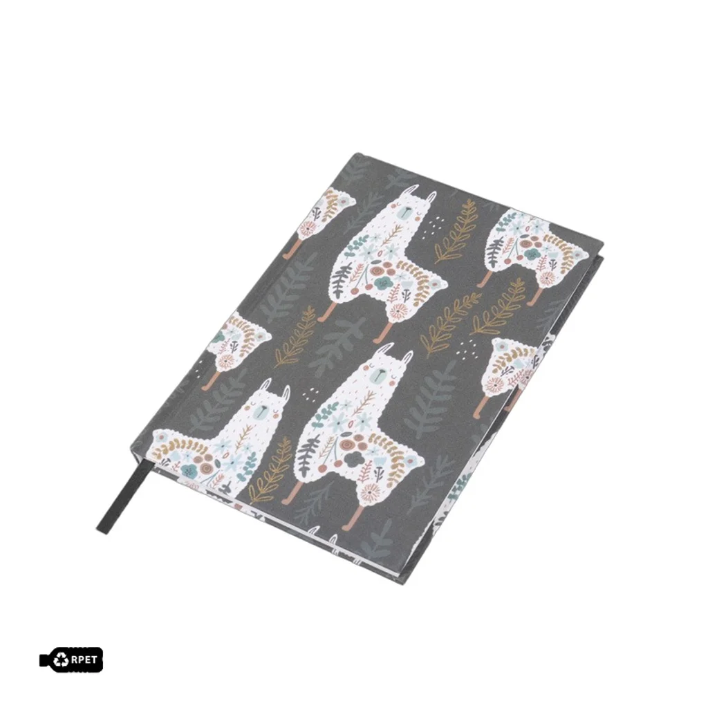Hovedproduktbilde for 25-47-drb-5442-b Glint RPET Fullfargetrykket Notatbok med Hardt Omslag