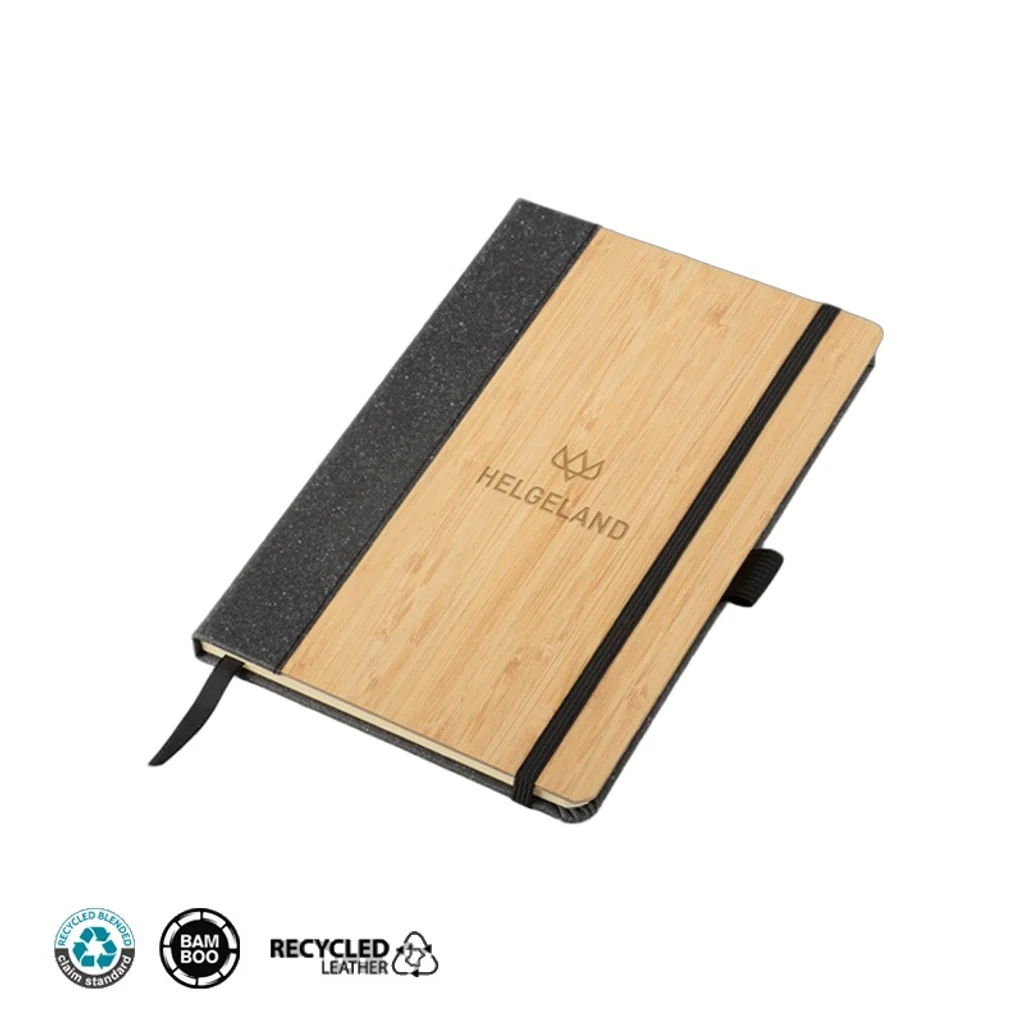 Hovedproduktbilde for 25-47-drb-5596-b Osaka A5 Resirkulert Lær og Bambus Notatbok