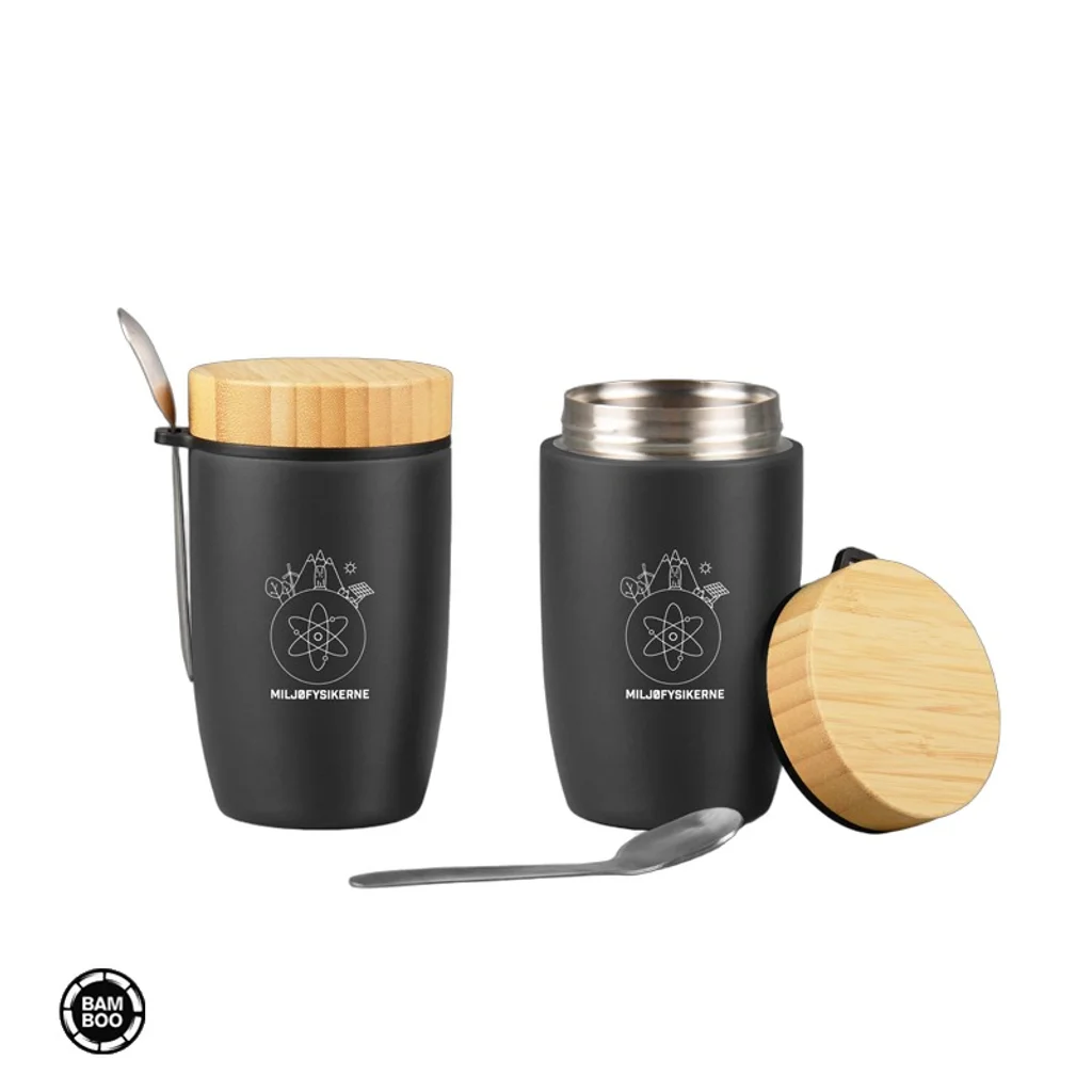Hovedproduktbilde for 25-47-drb-5616-b Ludvik 500 ml Rustfritt Stål Mattermos med Bambuslokk