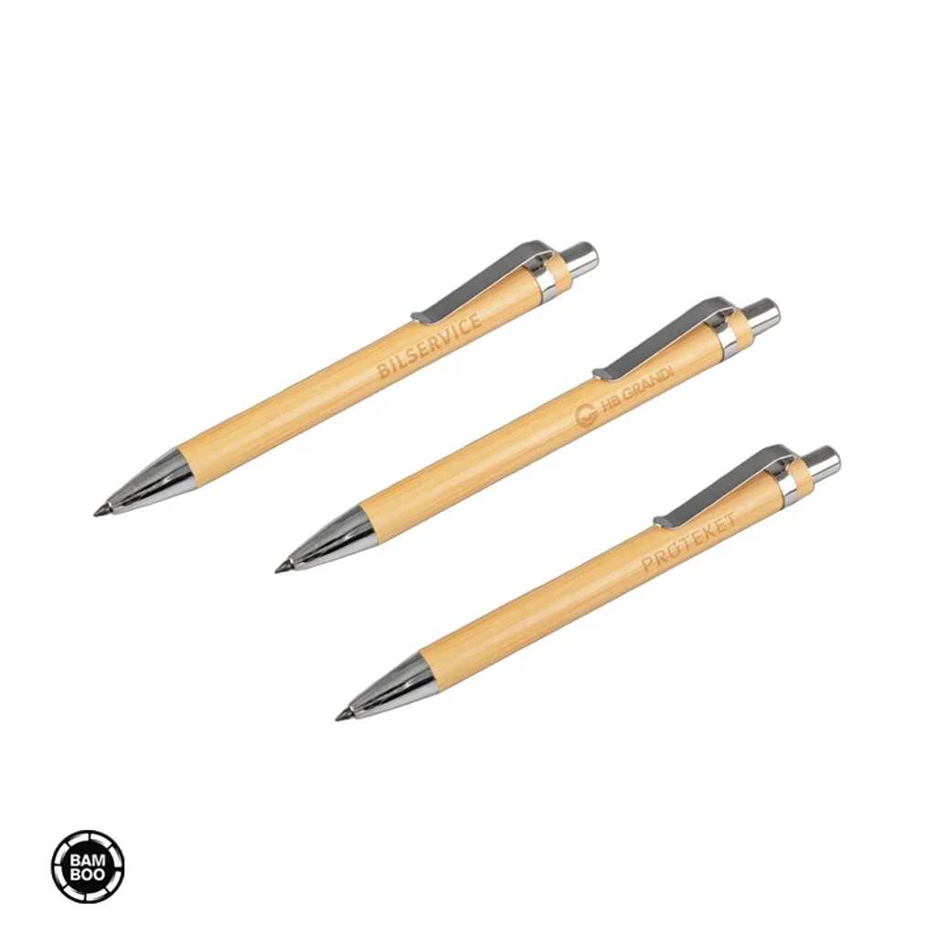 Hovedproduktbilde for 25-47-drb-5640 Lyngmark Bambus Evighetsblyant med Metallklips