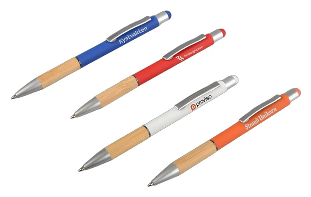 Hovedproduktbilde for 25-47-drb-6021 Moson Resirkulert Aluminium og Bambus Touch/Stylus  Kulepenn