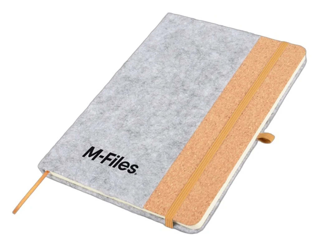 Hovedproduktbilde for 25-47-drb-6138 Ava A5 RPET Filt og Kork Notatbok