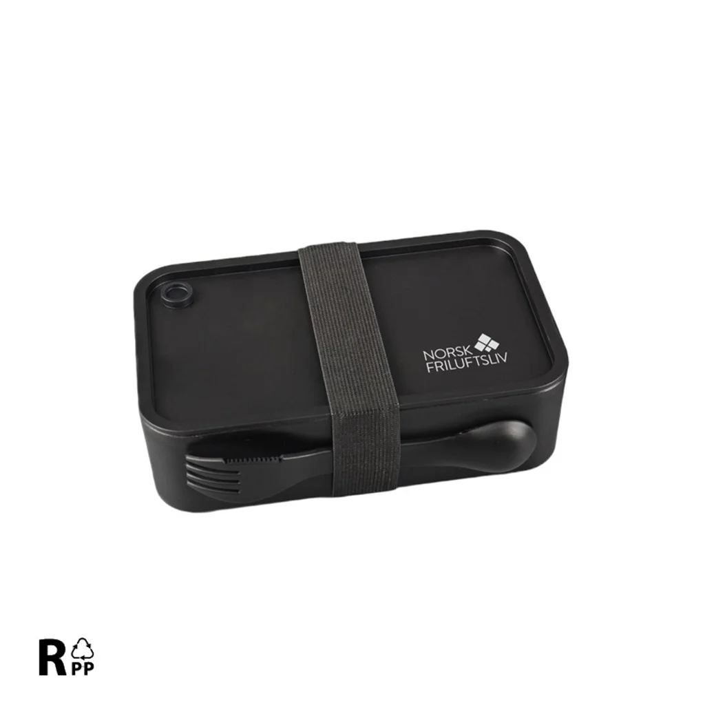 Hovedproduktbilde for 25-47-drb-6318-b Høvdingtun 800 ml Resirkulert PP Matboks med Spork