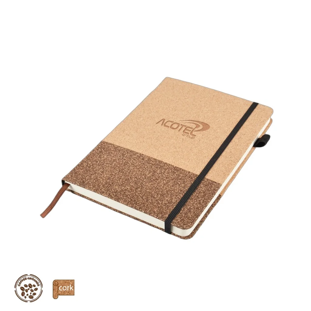 Hovedproduktbilde for 25-47-drb-6447 Fjellbre A5 Notatbok i Kaffegrut og Kork