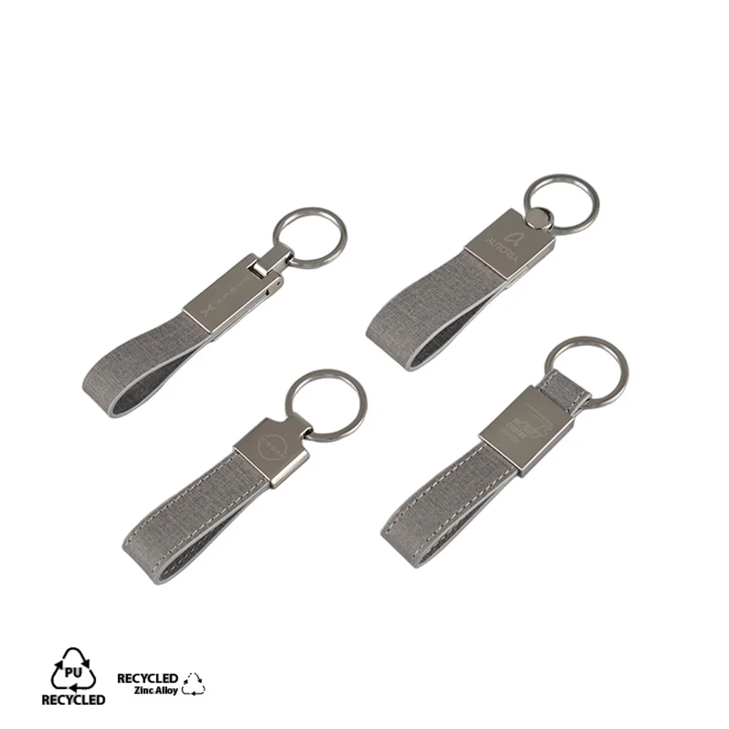 Hovedproduktbilde for 25-47-drb-6456 Klarevik Resirkulert Metall Nøkkelring med PU-Stropp