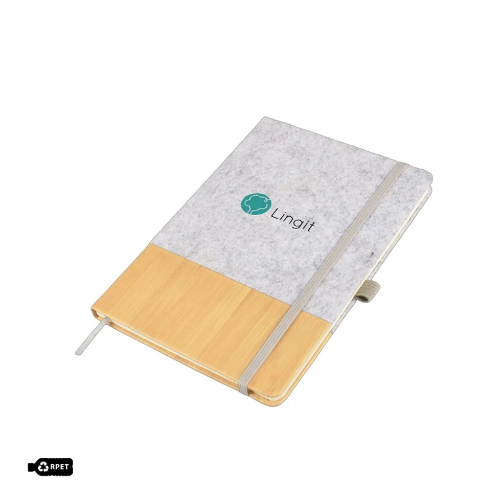 Hovedproduktbilde for 25-47-drb-6536 Lomholt A5 Resirkulert Filt og PU Notatbok