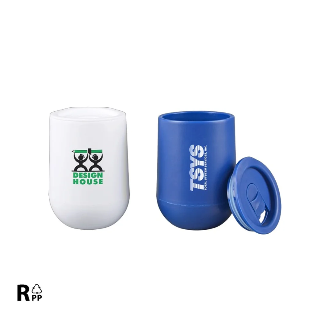 Hovedproduktbilde for 25-47-drb-6723-b Sandro 400 ml Resirkulert PP Kaffekopp med Lokk