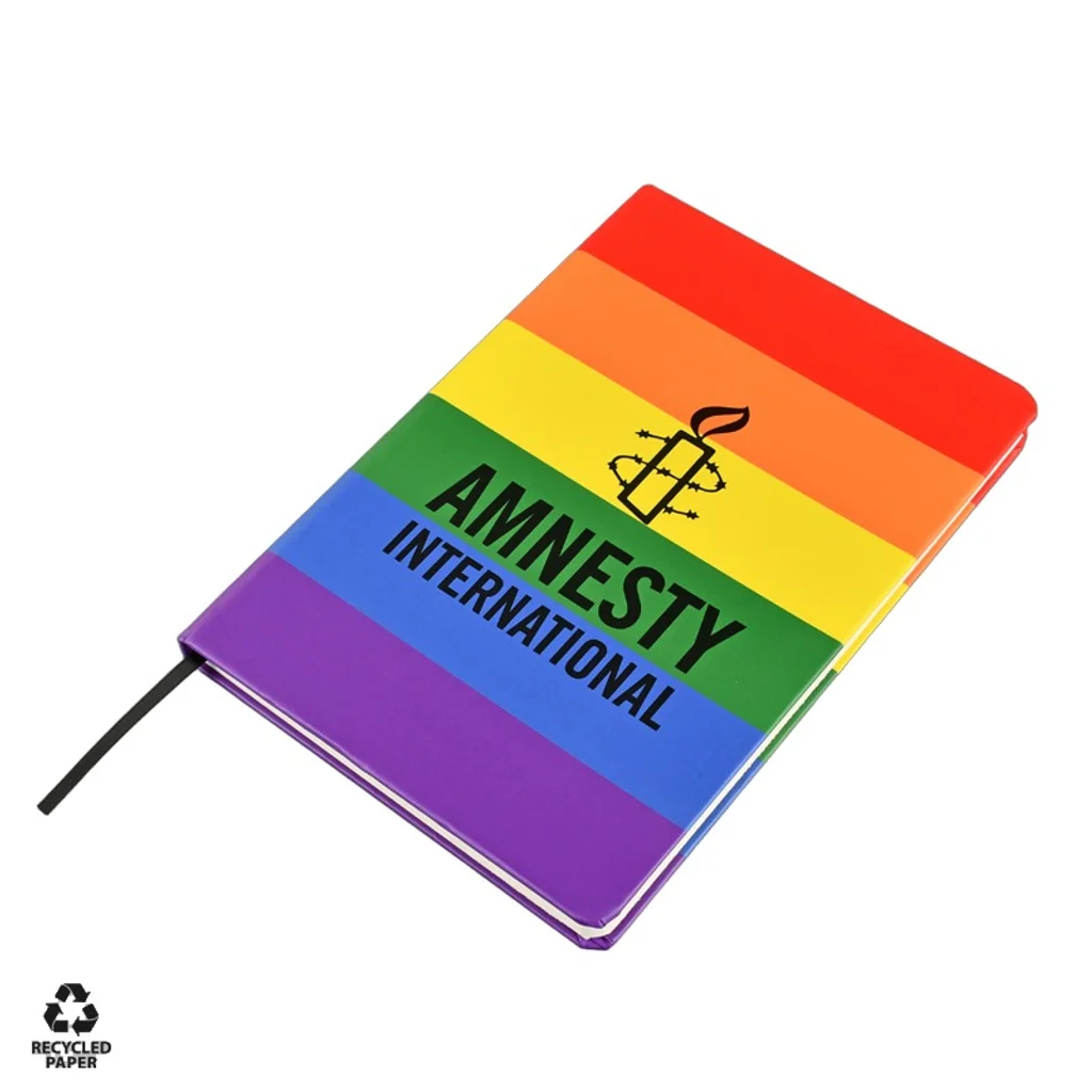 Hovedproduktbilde for 25-47-drb-6957 Florentin Pride Resirkulert Papir Hardcover Notatbok A5