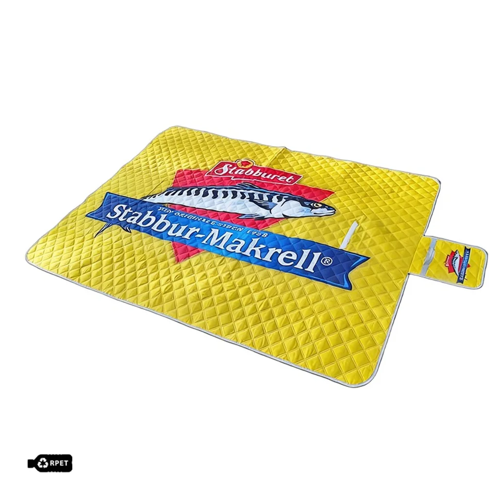 Hovedproduktbilde for 25-47-drc-6207-b Hazel RPET Fullfargetrykket Piknikteppe