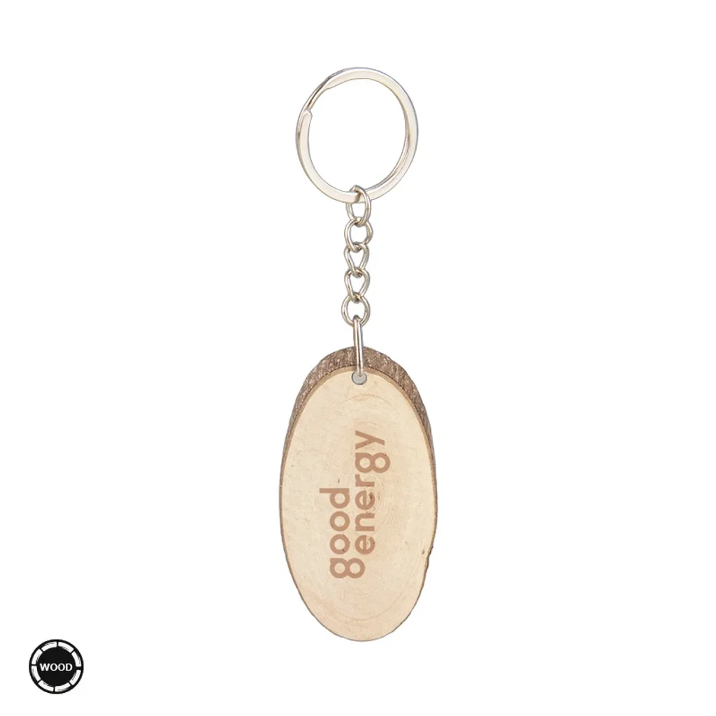 Hovedproduktbilde for 25-47-drc-6402 Paxton Nøkkelring Naturtre med Bark