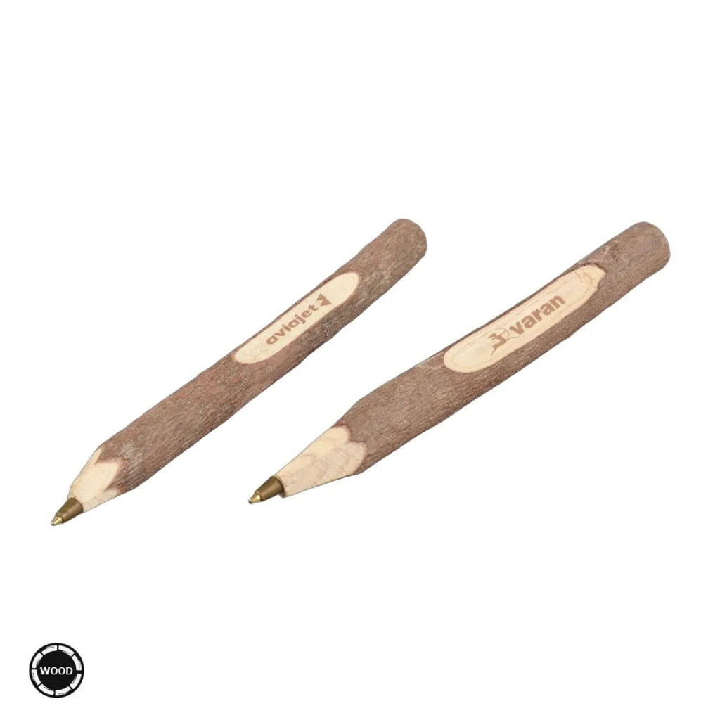 Hovedproduktbilde for 25-47-drc-6404 Skjoldtun Kulepenn i Naturlig Tre