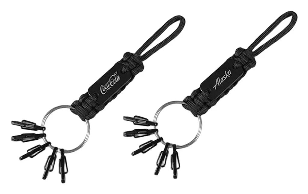 Hovedproduktbilde for 25-47-drc-7046 Tropic Paracord Nøkkelring med Kroker