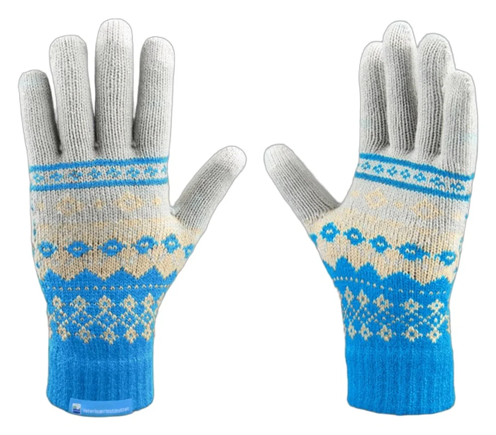 Hovedproduktbilde for 25-47-drc-8299 Eri Merinoull Jacquardstrikkede Touch Hansker