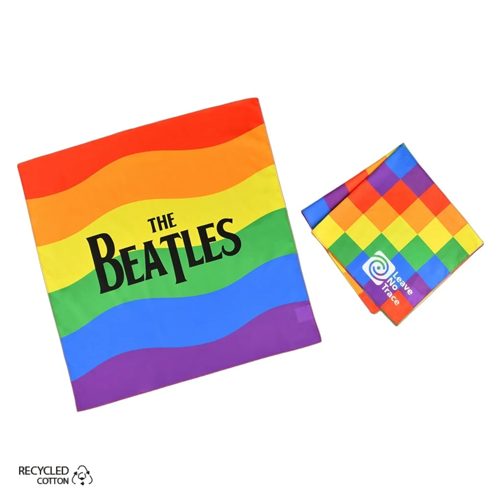 Hovedproduktbilde for 25-47-drc-8581 Soleil Resirkulert Bomull Pride Bandana