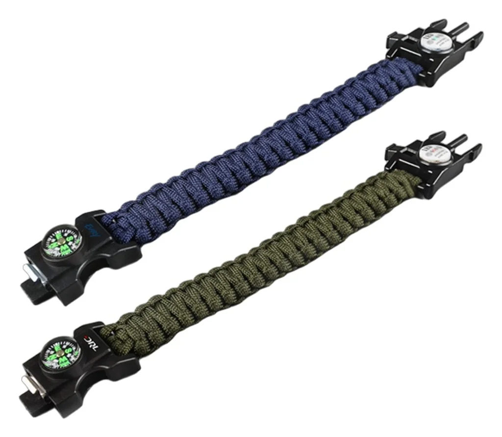 Hovedproduktbilde for 25-47-drc-9517 Rio 7-i-1 Paracord Multiverktøy Armbånd med Sikkerhetsfunksjoner