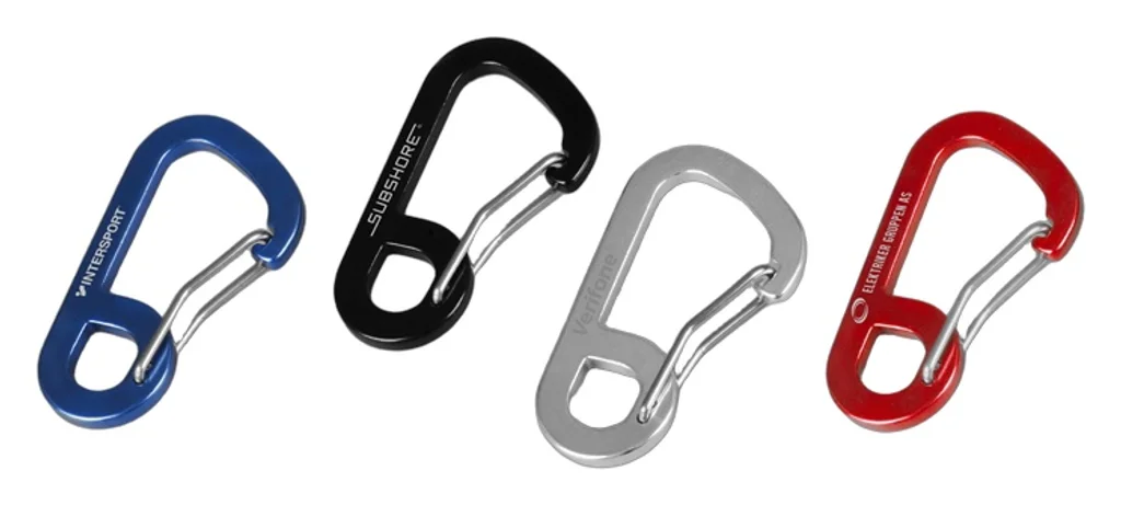 Hovedproduktbilde for 25-47-drc-9812 Teruel Aluminium Flat Karabinkrok med Nøkkelhull