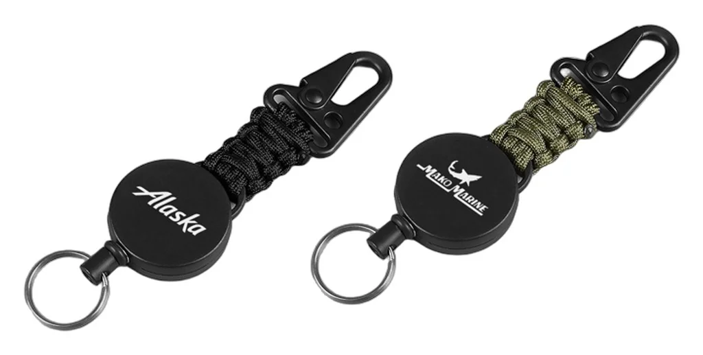 Hovedproduktbilde for 25-47-drc-9893 Cabana Paracord Uttrekkbar Nøkkelring med Krok