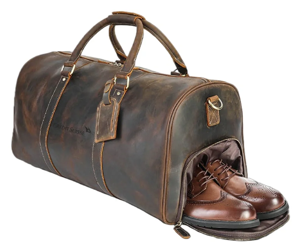 Hovedproduktbilde for 25-47-drc-9918 Turpan Retro Skinn 40L Weekendbag