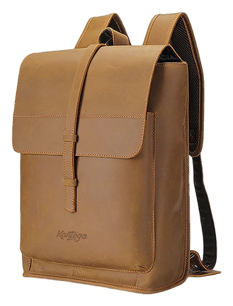 Hovedproduktbilde for 25-47-drc-9936 Bergerac Retro Lær 15L Ryggsekk