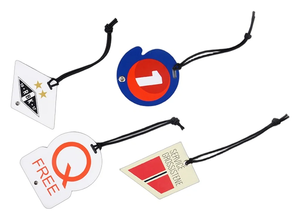 Hovedproduktbilde for 25-47-drd-5414 Egen Form Dobbel PVC Bagasjelapp