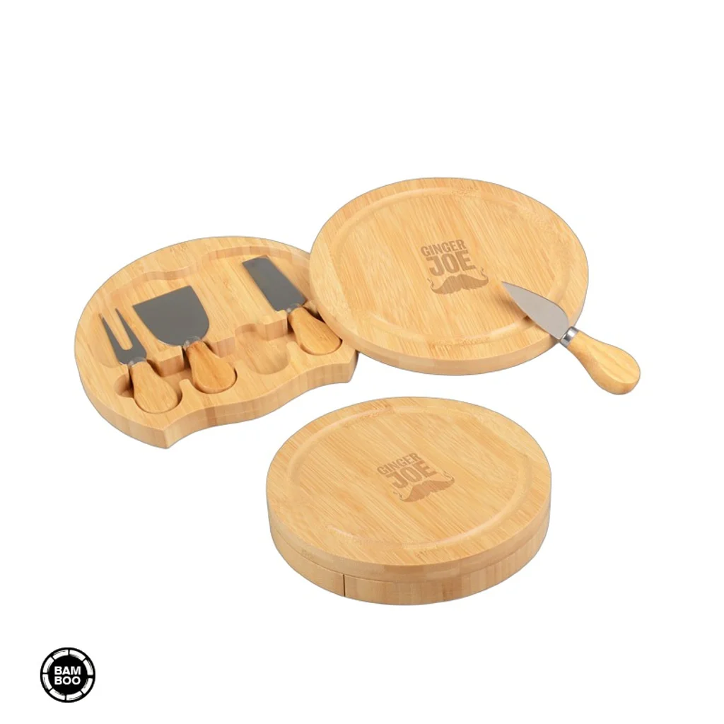 Hovedproduktbilde for 25-47-drd-5889-b Crosse Bambus Ostebrett og Knivsett