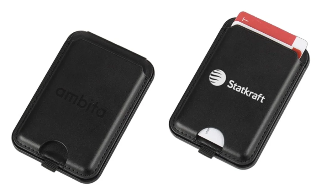 Hovedproduktbilde for 25-47-drd-5971 Karkila PU-lær RFID Kortholder med Telefonstativ