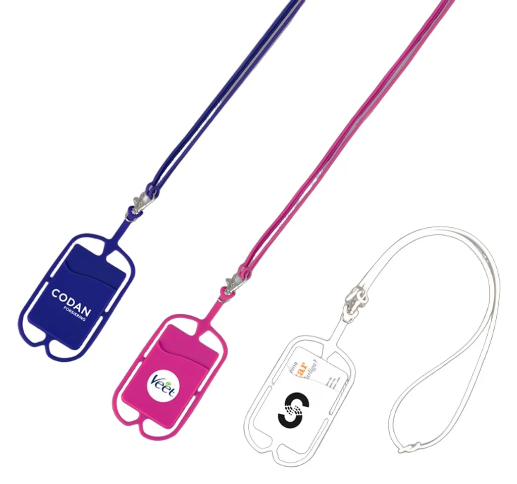 Hovedproduktbilde for 25-47-drd-6000 Tangier Silikon Telefonholder med Kortlomme