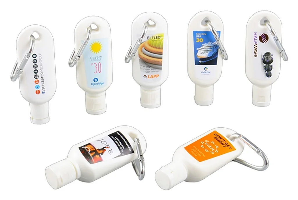 Hovedproduktbilde for 25-47-hjf-3616 Solkrem Lotion med Karabiner