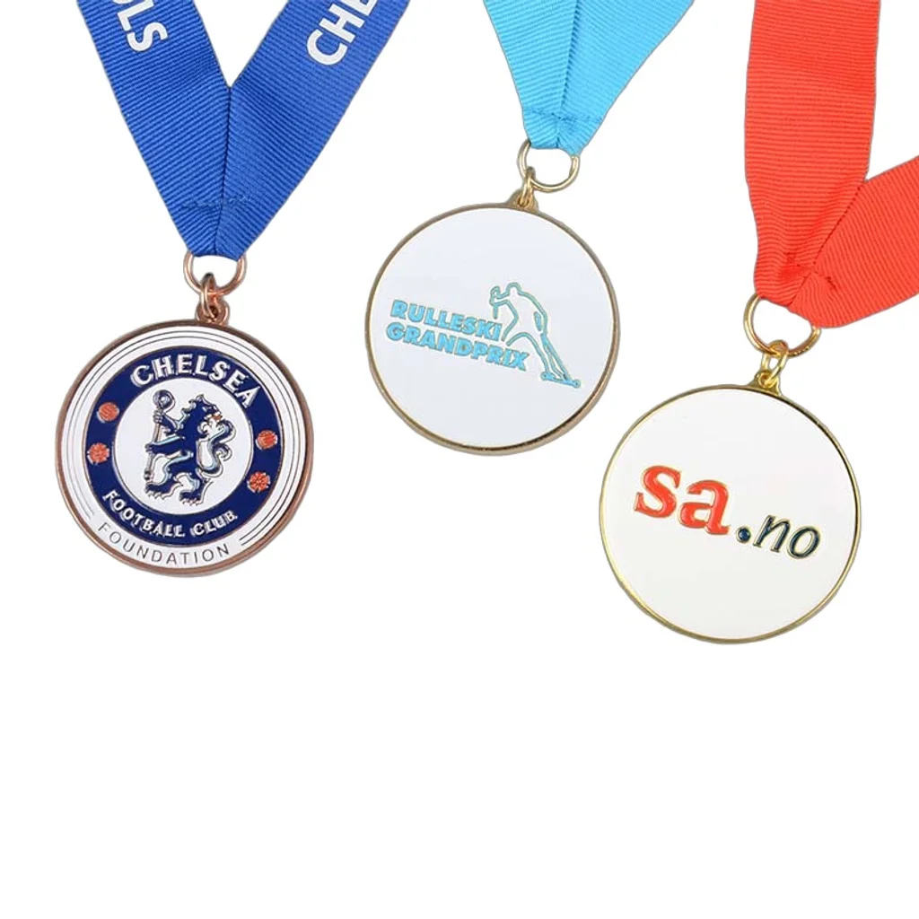Hovedproduktbilde for 3 x 3 cm Skjoldøy Tilpasset Medalje i Myk Emalje