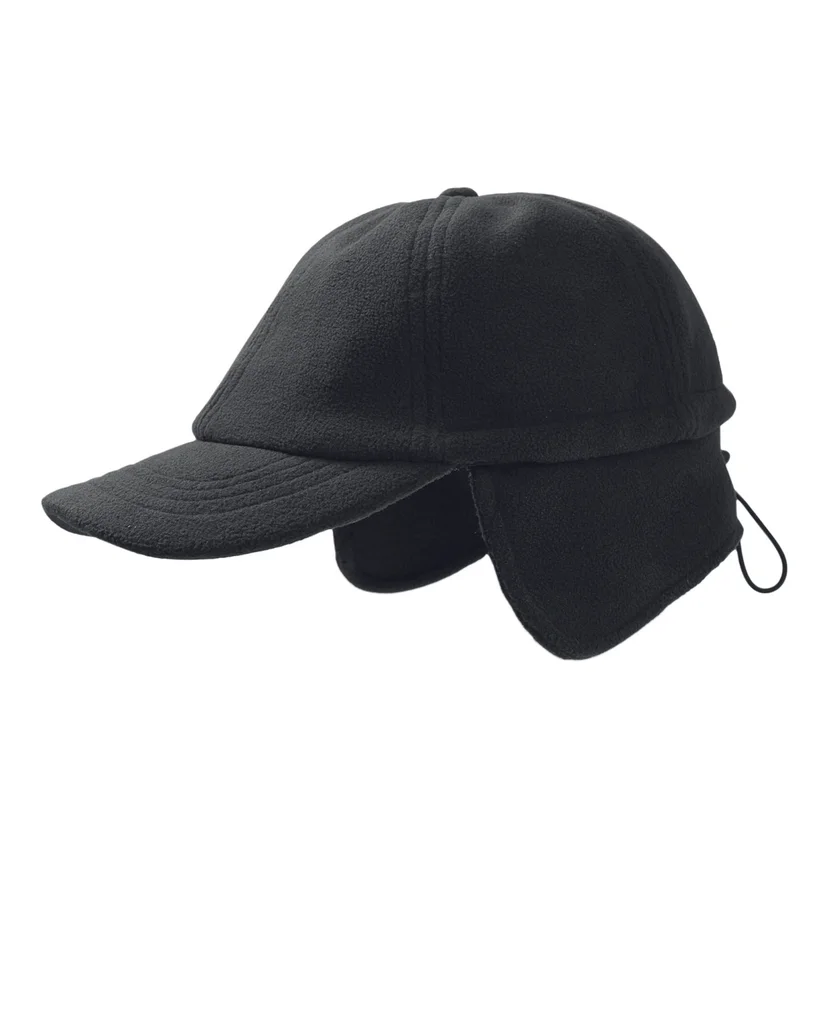 Hovedproduktbilde for Black Atlantis Snow (Xtra) Polyester Fleece Caps med Øreklaffer
