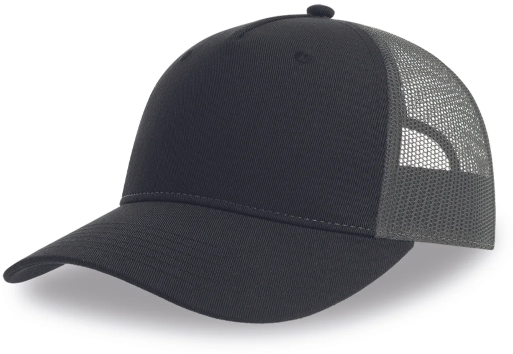 Hovedproduktbilde for Black-Dark Grey Atlantis Zion Resirkulert Polyester Caps