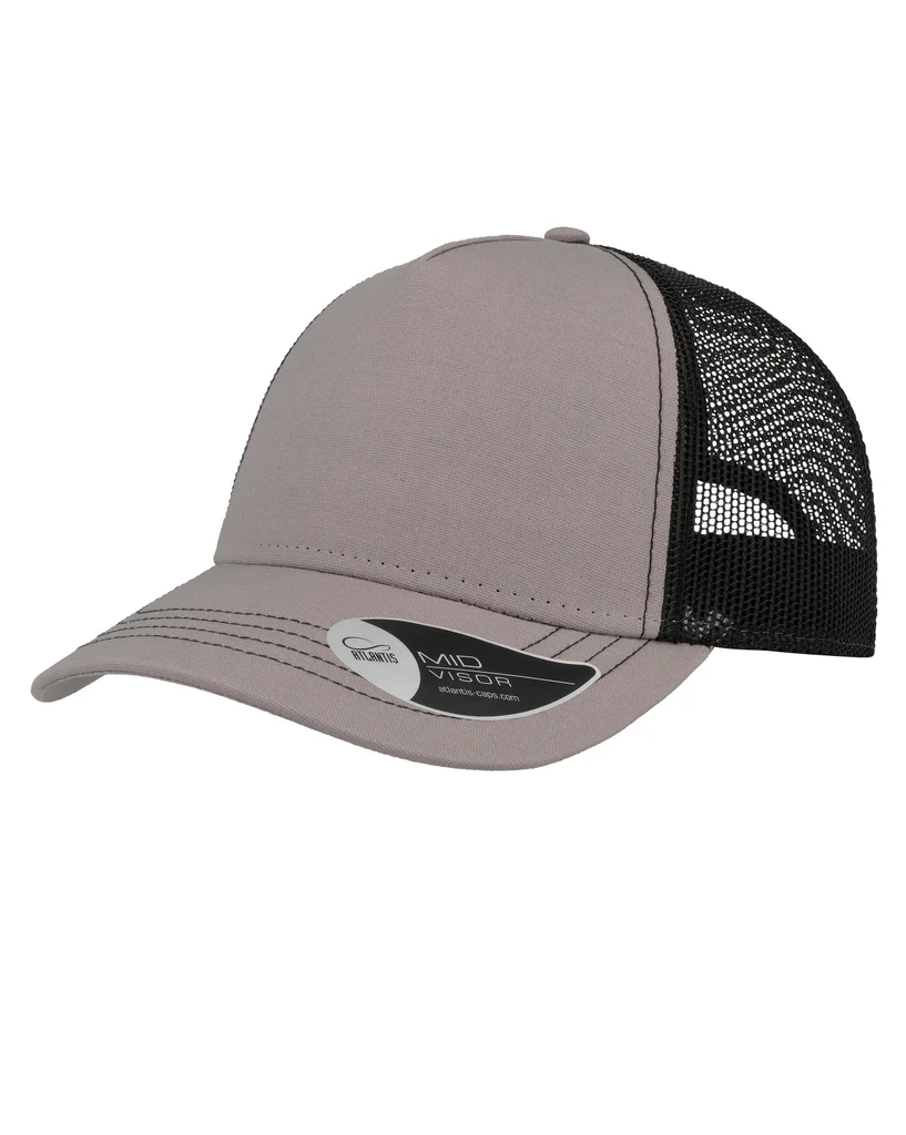 Hovedproduktbilde for Grey/Black Atlantis Rapper Canvas Caps