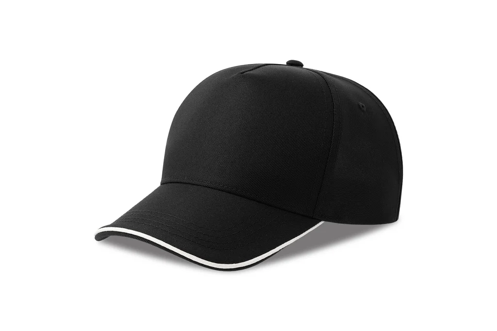 Hovedproduktbilde for Black Atlantis Recy Five Piping RPET Caps med Kontrastbrem